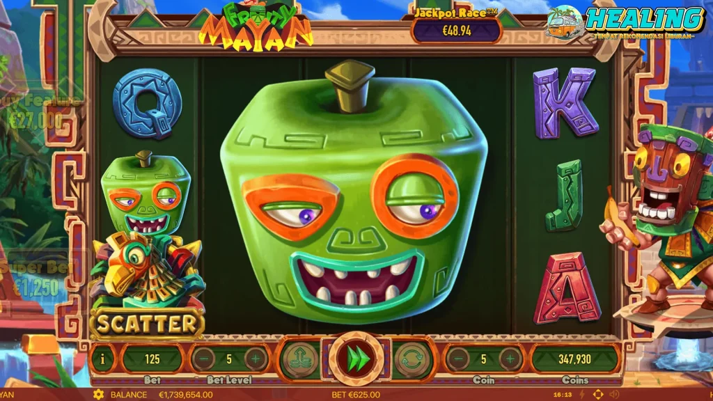 Fruity Mayan Game Match-3 Gerakan Terbatas