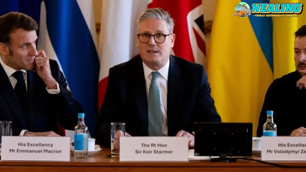 London Macron, Jerman, Inggris Bahas 7 Krisis Ukraina