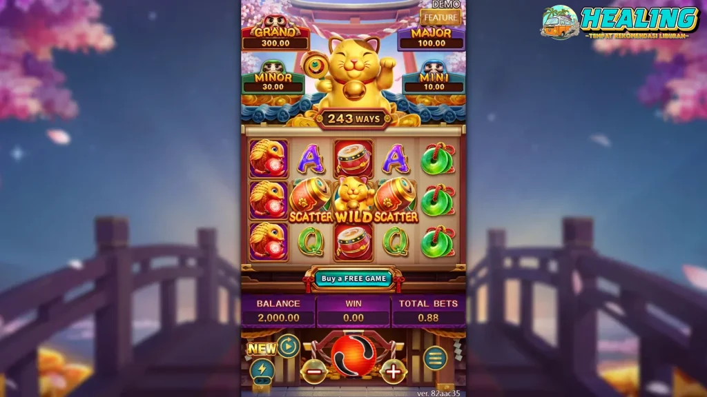 Win Win Neko Origami Fold 4 Lipat Kertas Kaya