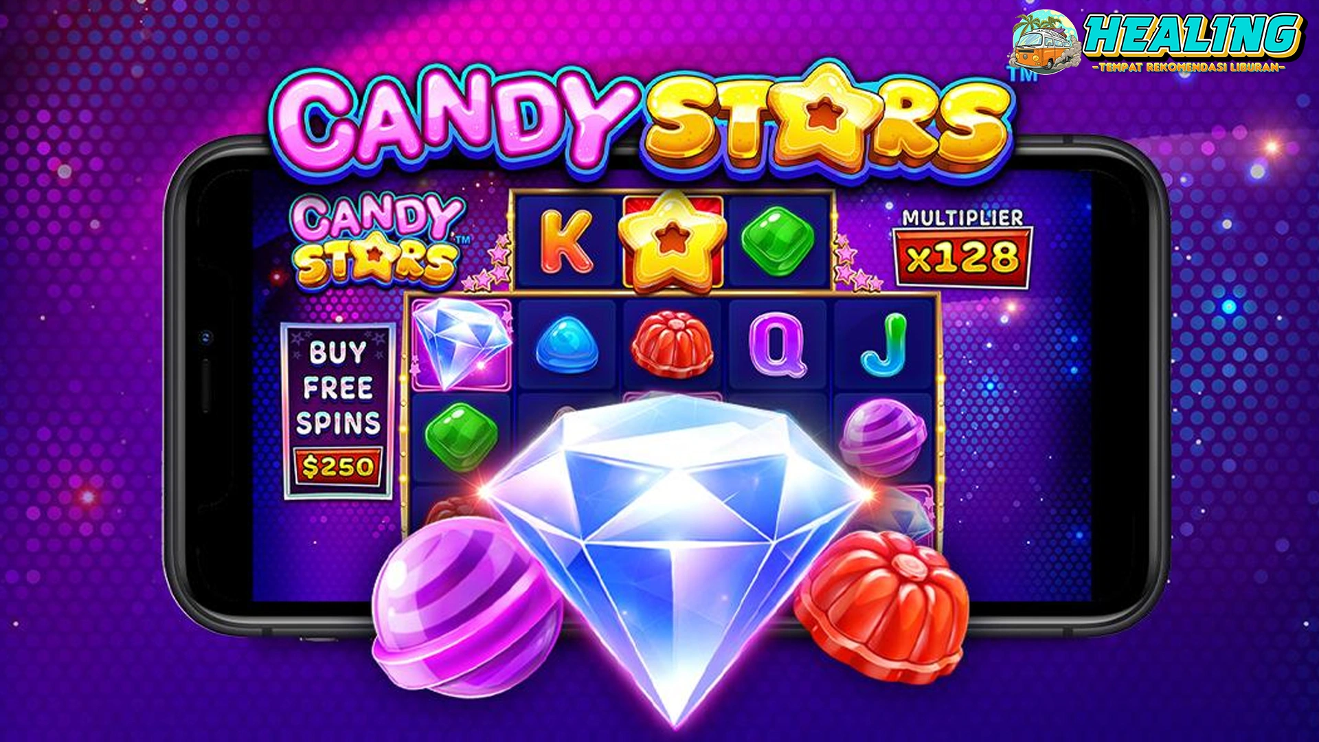 Candy Stars: Bintang 3 Permen Camer, Auto Disetujui