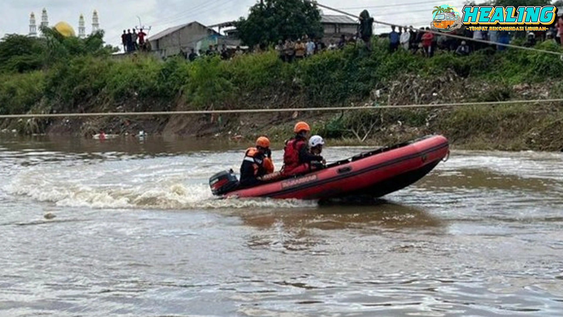 Bekasi Geger! 2 Pria Jatuh ke Kali, Tim SAR Sisir Lokasi